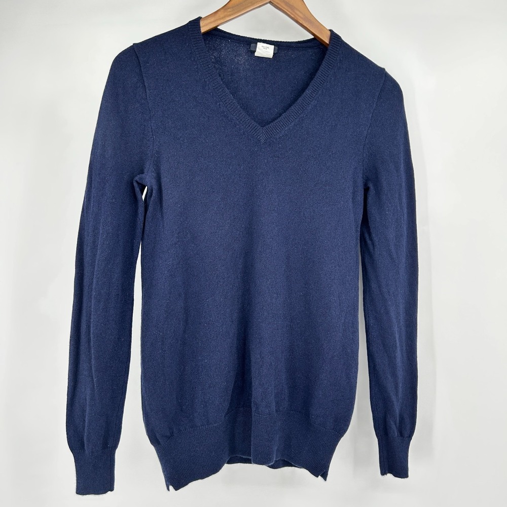 J Crew Cashmere Sweater Womens M Italian Yarn Old Money Parisian Capsule Luxe